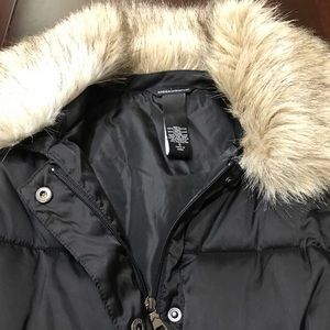 Women's Winter Puff Vest with Faux Fur Trim